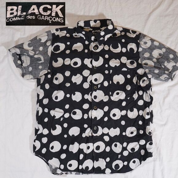 Comme des Garçons Black Short Sleeve Button Up Shirt Men’s M 2017